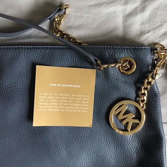 Periwinkle Leather Michael Kors Bag - Picture 3 of 7